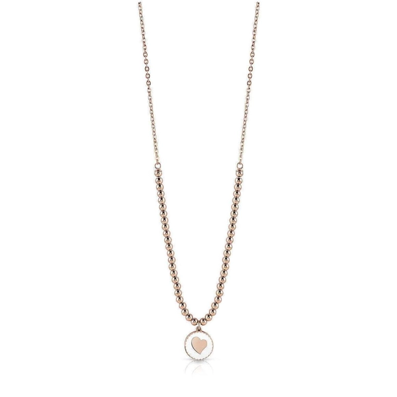 COLLAR GUESS SUMMER LOVE CORAZON UBN78080 ORO ROSA - 1