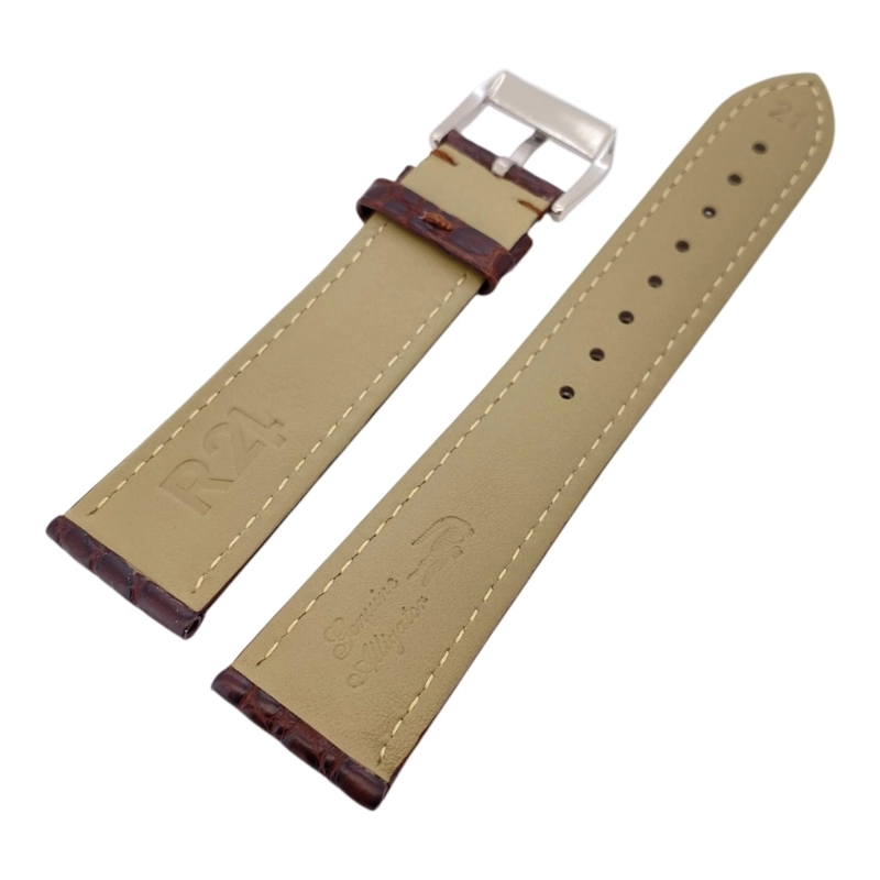 CORREA RELOJ CUERO R24 FLORENCIA CAIMAN TAMAÑO TALLA UNICA - 1