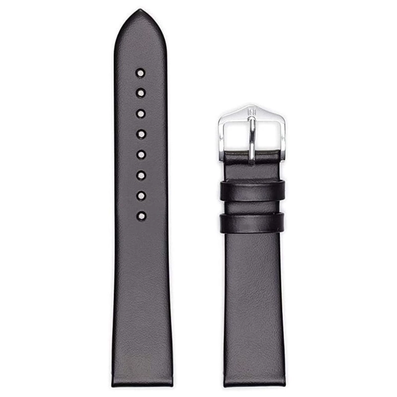 CORREA RELOJ HIRSCH WILD CALF M HEBILLA PLATA 16MM NEGRA - 1