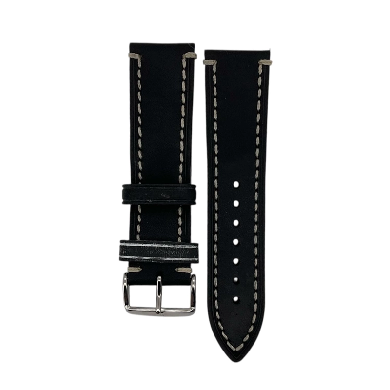 CORREA RELOJ HIRSCH LIBERTY L HEBILLA PLATEADA 24MM - 1