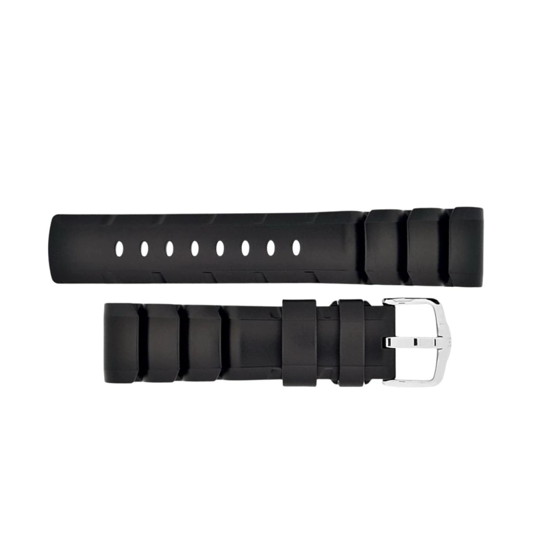 CORREA RELOJ HIRSCH EXTREME CAUCHO PREMIUM 20MM NEGRA - 2