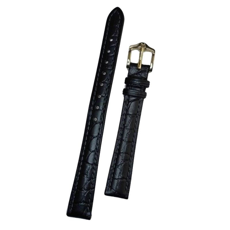 CORREA RELOJ HIRSCH ARISTOCRAT M HEBILLA DORADA 16MM NEGRA - 1
