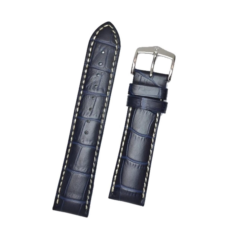 CORREA RELOJ HIRSCH MODENA HEBILLA PLATEADA L 18MM NEGRA - 1