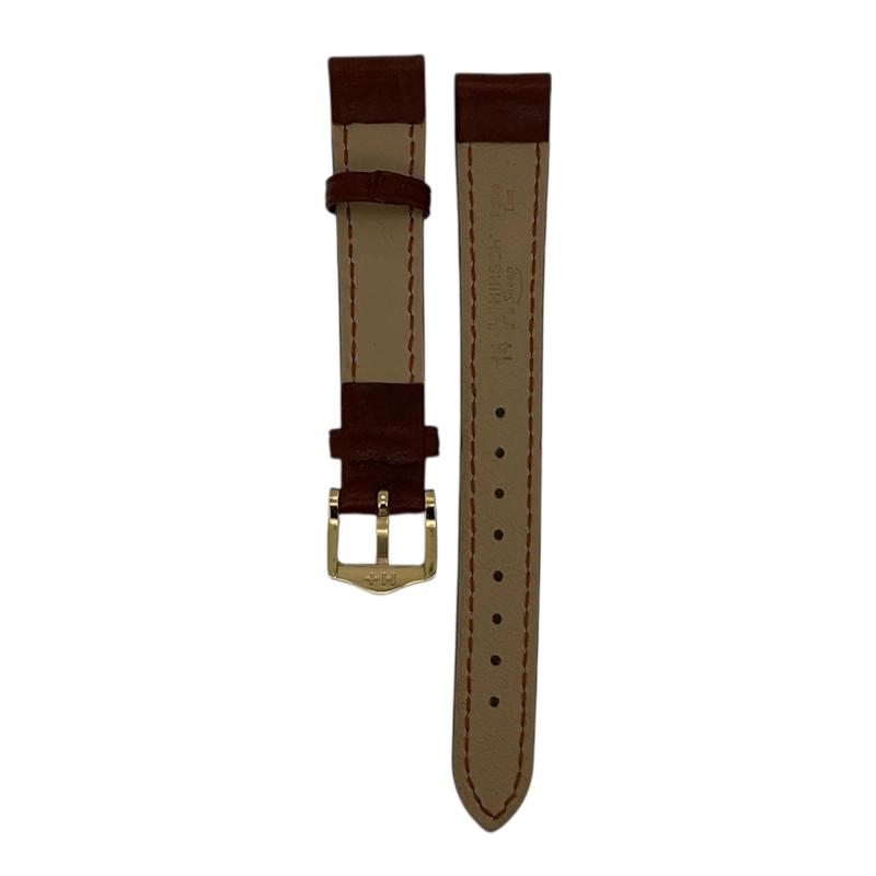 CORREA RELOJ HIRSCH SHEEP M HEBILLA DORADA 14MM - 2