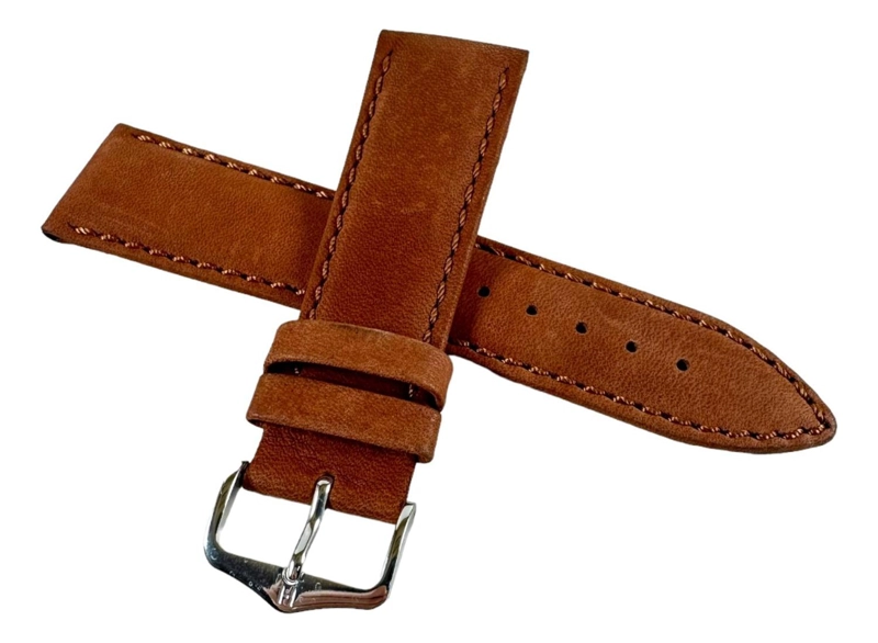CORREA RELOJ HIRSCH TRAVELLER M 22MM Y 24MM MARRON CLARO - 1