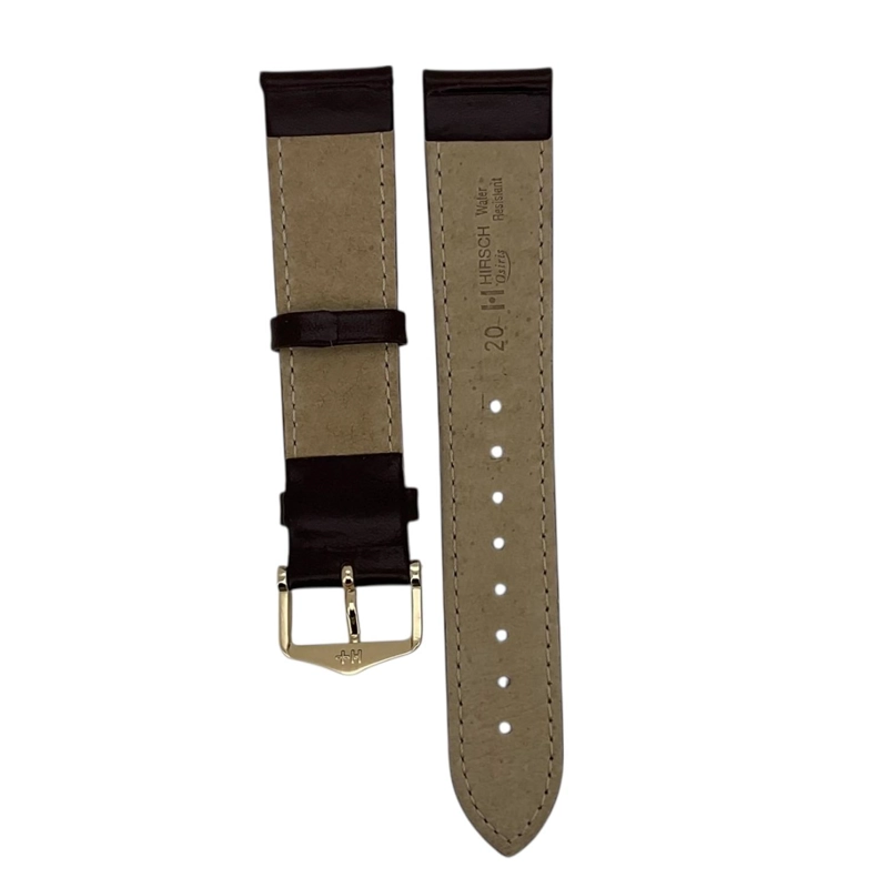 CORREA RELOJ HIRSCH OSIRIS L HEBILLA DORADA 20MM - 2
