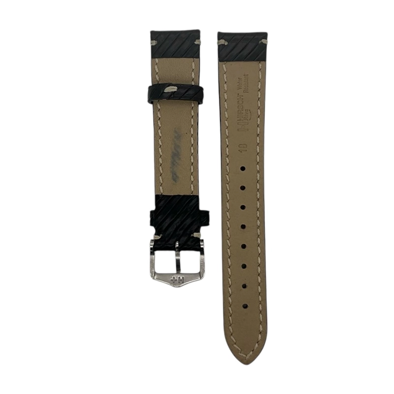 CORREA RELOJ HIRSCH RIVETTA L HEBILLA PLATEADA 18MM - 2