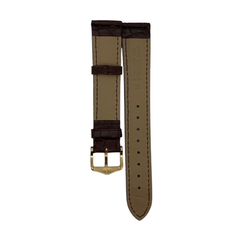 CORREA RELOJ HIRSCH LONDON L HEBILLA DORADA 18MM - 2