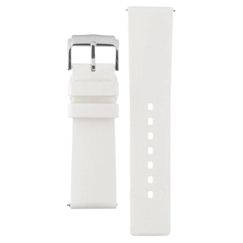 CORREA RELOJ HIRSCH PURE M CAUCHO BLANCA 22MM 20MM 18MM TAMAÑO 18 - 1