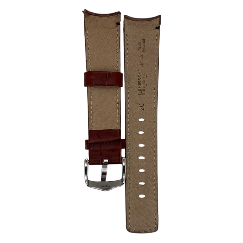 CORREA RELOJ HIRSCH PRINCIPAL L HEBILLA PLATEADA 18MM - 2