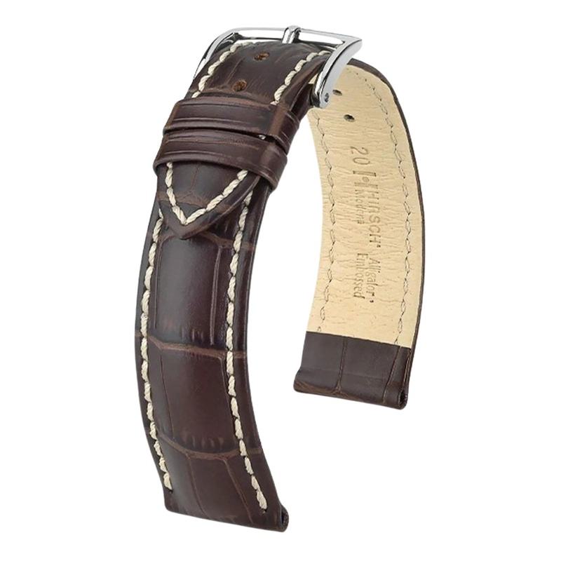 CORREA RELOJ HIRSCH MODENA HEB PLATEADA L 18MM MARRON CLARO - 1