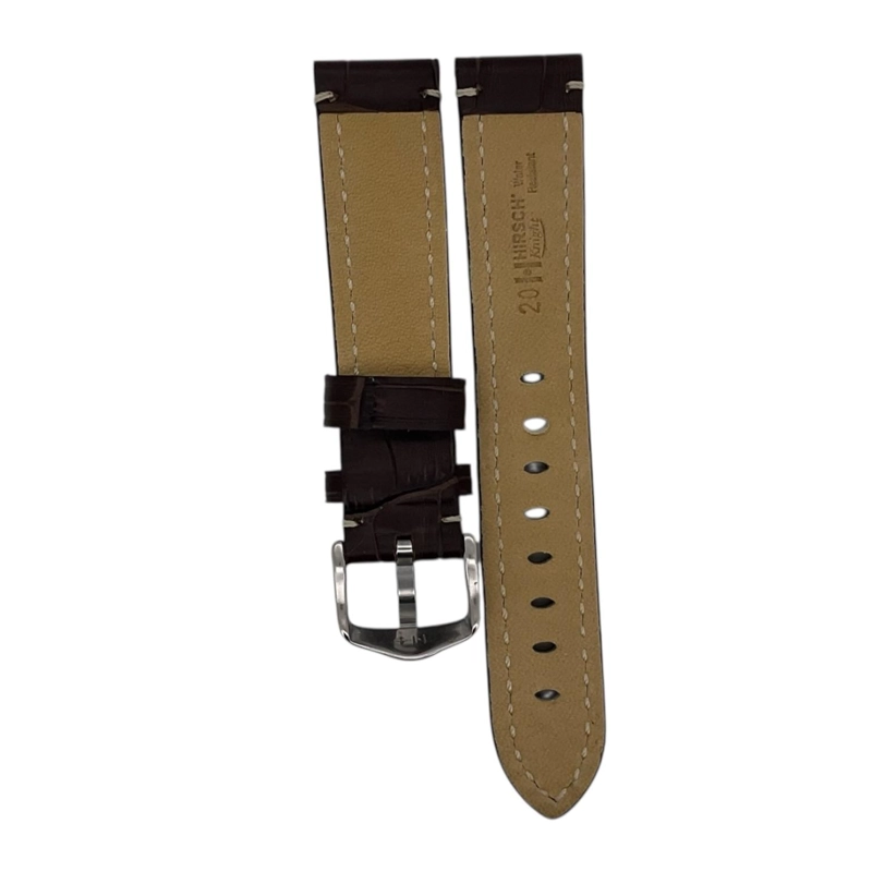 CORREA RELOJ HIRSCH KNIGHT L HEBILLA PLATEADA 24MM - 2