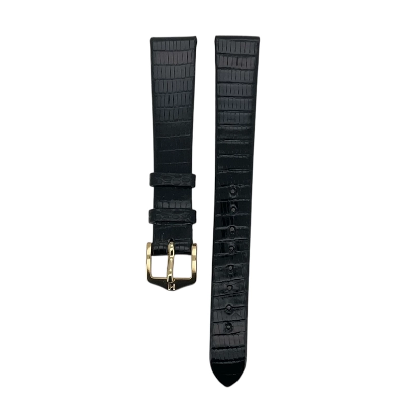 CORREA RELOJ HIRSCH LIZARD M HEBILLA DORADA 10MM - 1