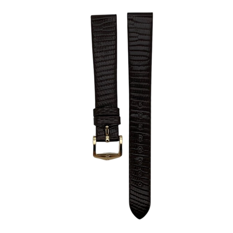 CORREA RELOJ HIRSCH LIZARD M HEBILLA DORADA 14MM - 1
