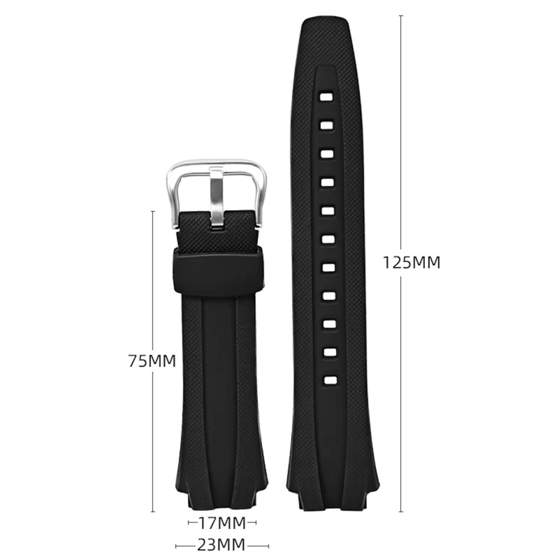CORREA RELOJ RESINA R24 PRISMA PARA CASIO - 1