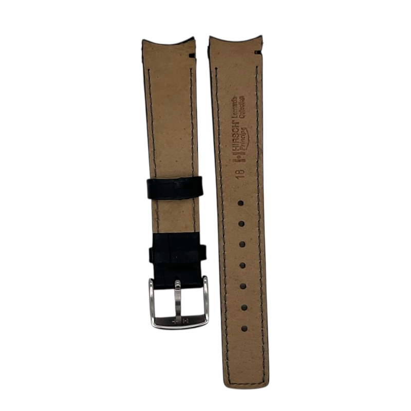 CORREA RELOJ HIRSCH PRINCIPAL L HEBILLA PLATEADA 18MM - 2