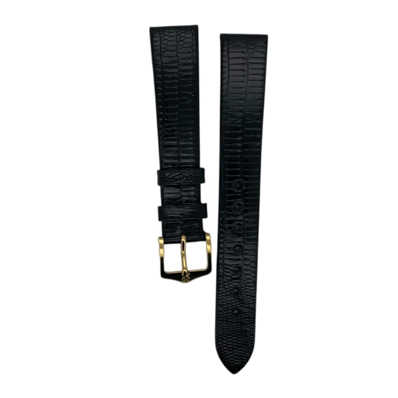 CORREA RELOJ HIRSCH REPTILE M HEBILLA DORADA 16MM - 1