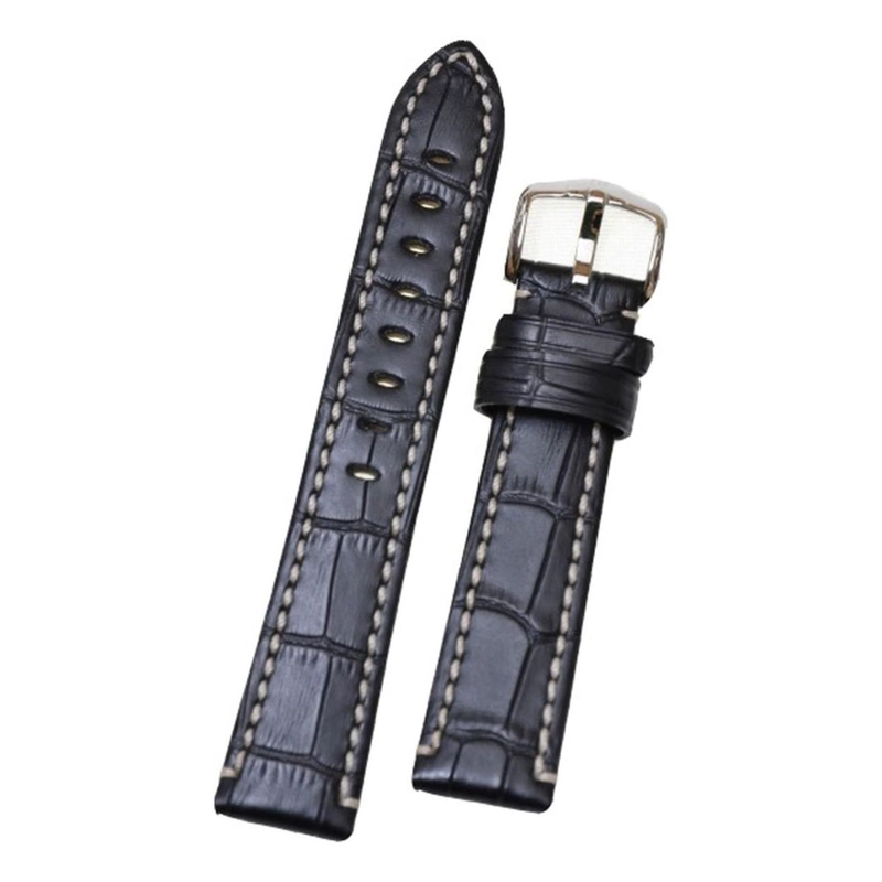 CORREA RELOJ HIRSCH KNIGHT L RESISTENTE AL AGUA 24MM NEGRA - 1