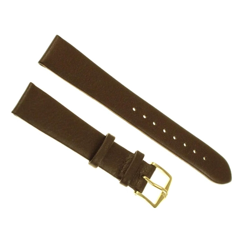 CORREA RELOJ HIRSCH CASHMERE ALOE VERA M 14MM MARRON - 1