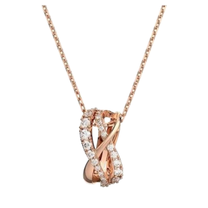 COLLAR SWAROVSKI MUJER TWIST GOLD-TONE 5620549 - 1