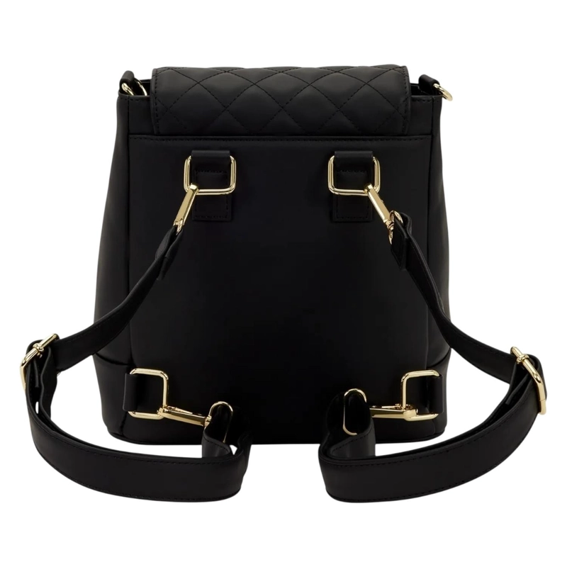 MOCHILA LOUNGEFLY THE LILLY NEGRA CONVERTIBLE MINI Y BANDOLERA - 2