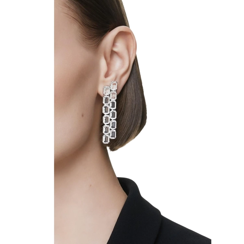 AROS SWAROVSKI MUJER MILLENIA CLIP EARRINGS OCTAGON 5696320 - 2