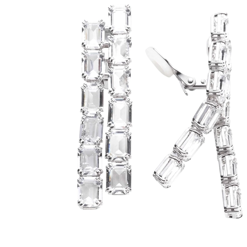 AROS SWAROVSKI MUJER MILLENIA CLIP EARRINGS OCTAGON 5696320 - 3