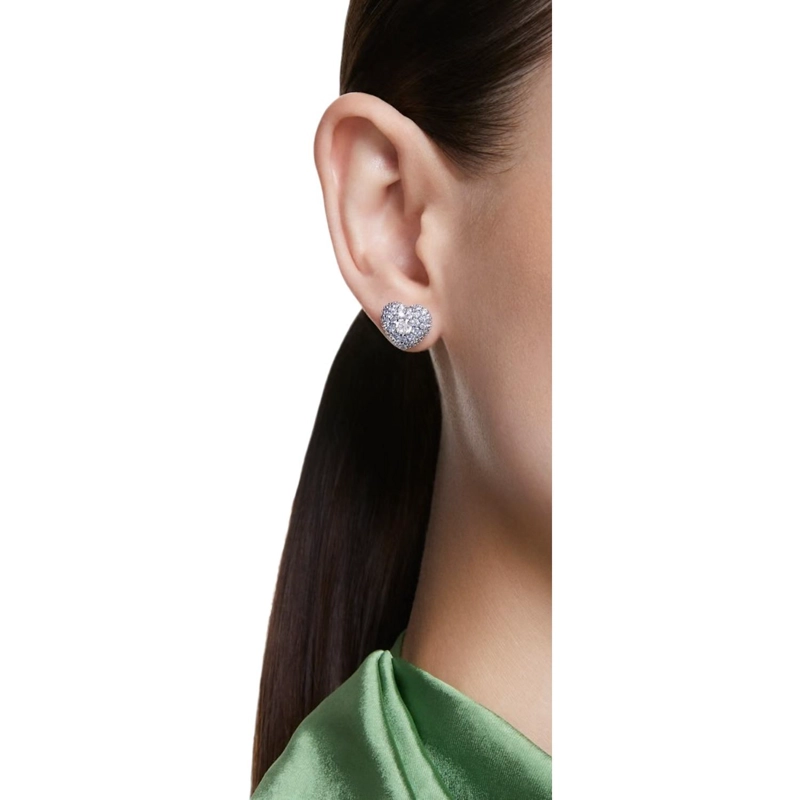 AROS SWAROVSKI MUJER HYPERBOLA STUD EARRINGS HEART 5683576 - 3