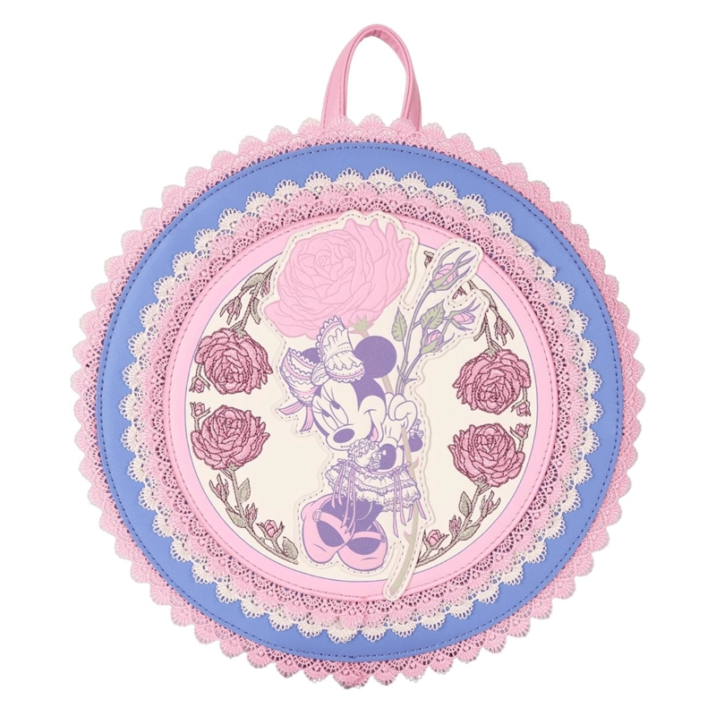 MOCHILA LOUNGEFLY DISNEY MINNIE MOUSE FLORAL Y ENCAJE MINI - 1