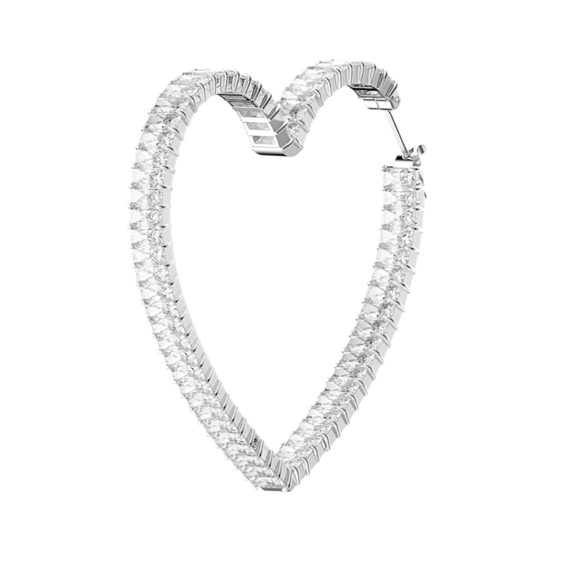 AROS SWAROVSKI MUJER MATRIX HOOP EARRINGS HEART LARGE 5647591 - 4