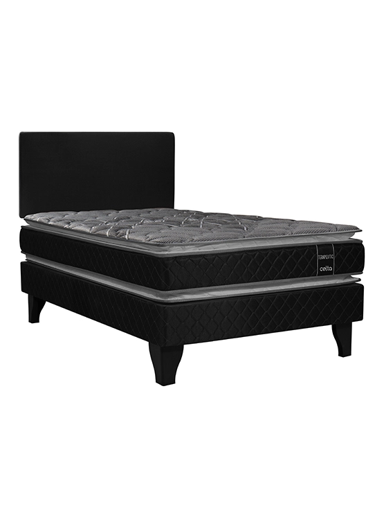 CAMA TERAPEUTIC 1.5 PLAZAS + RESPALDO LISO - 6