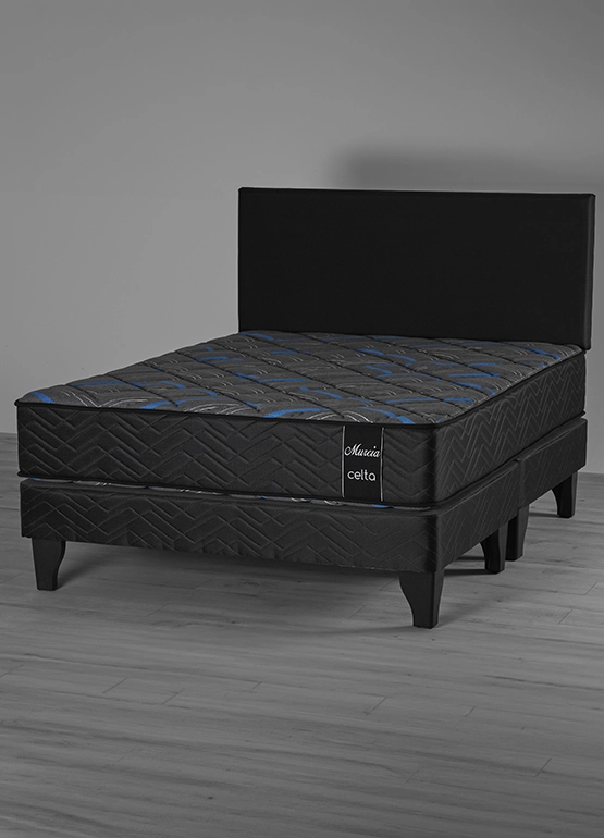 CAMA EUROPEA POCKET PLUS MURCIA 2 PLAZAS X 2 MT BASE DIVIDIDA + RESPALDO - 2