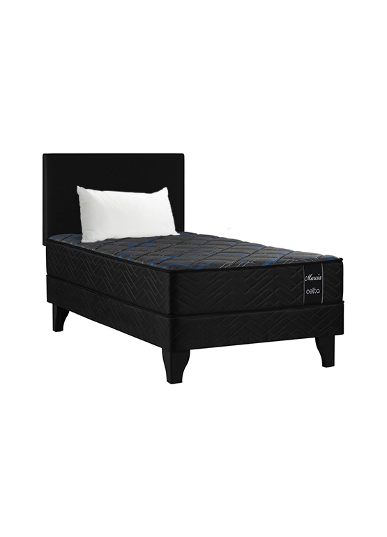 CAMA EUROPEA MURCIA 1,5 PLAZAS X 2 MT + RESPALDO + ALMOHADA 50X70 CM - 1