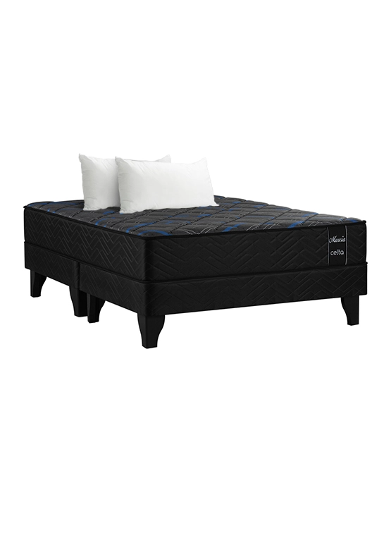 CAMA EUROPEA MURCIA 2 PLAZAS X 2 MT BASE DIVIDIDA + PACK ALMOHADAS 50X70 CM - 1