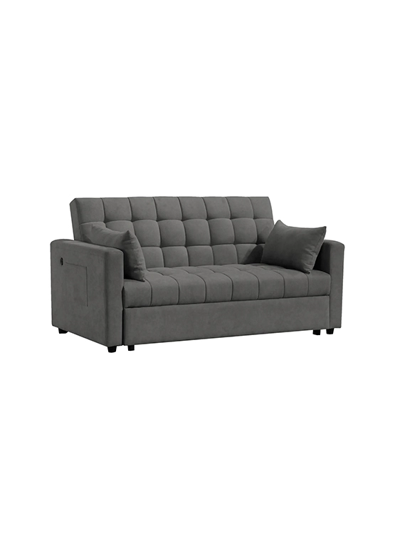 SOFA CAMA LORENZO  GRIS OSCURO - 1
