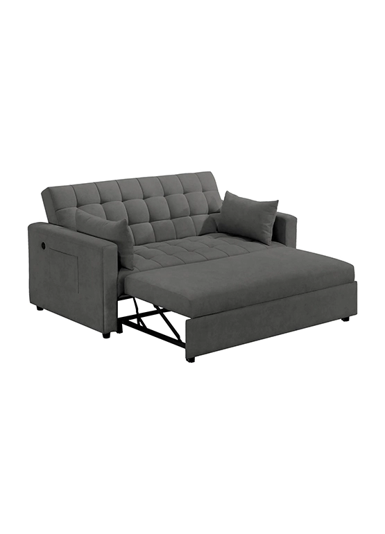 SOFA CAMA LORENZO  GRIS OSCURO - 2