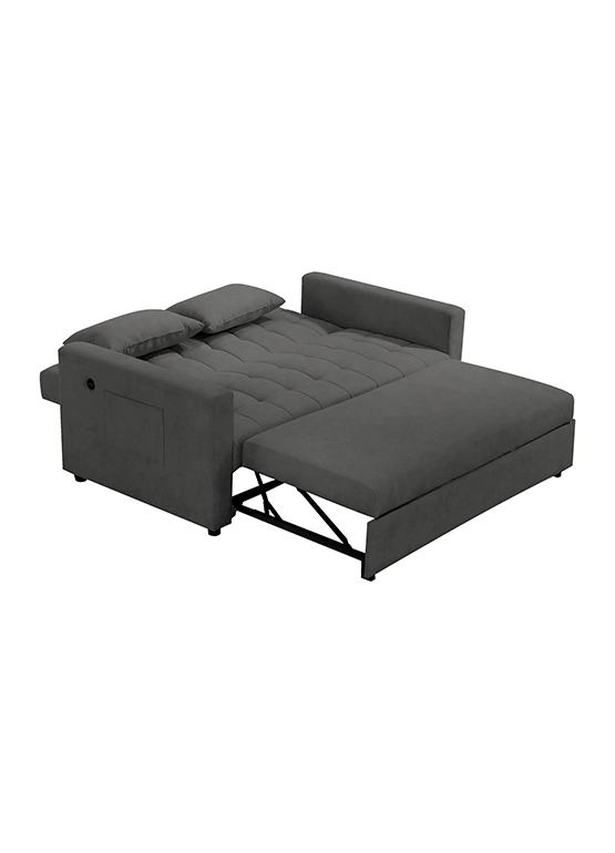 SOFA CAMA LORENZO  GRIS OSCURO - 3
