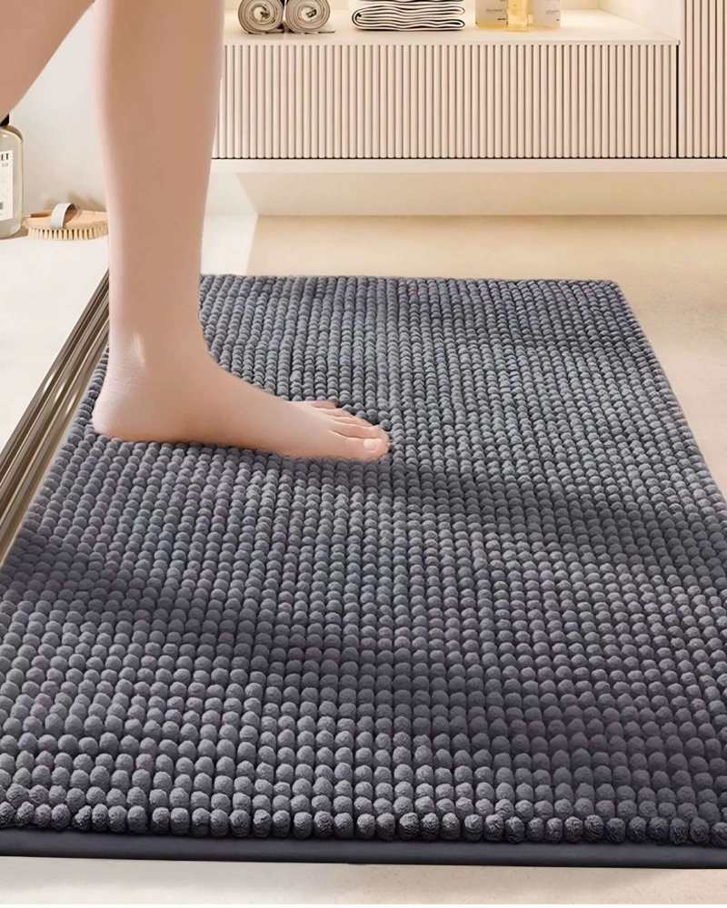 ALFOMBRA DE BAÑO GRAFITO DELGADA 40X60 CM - 4