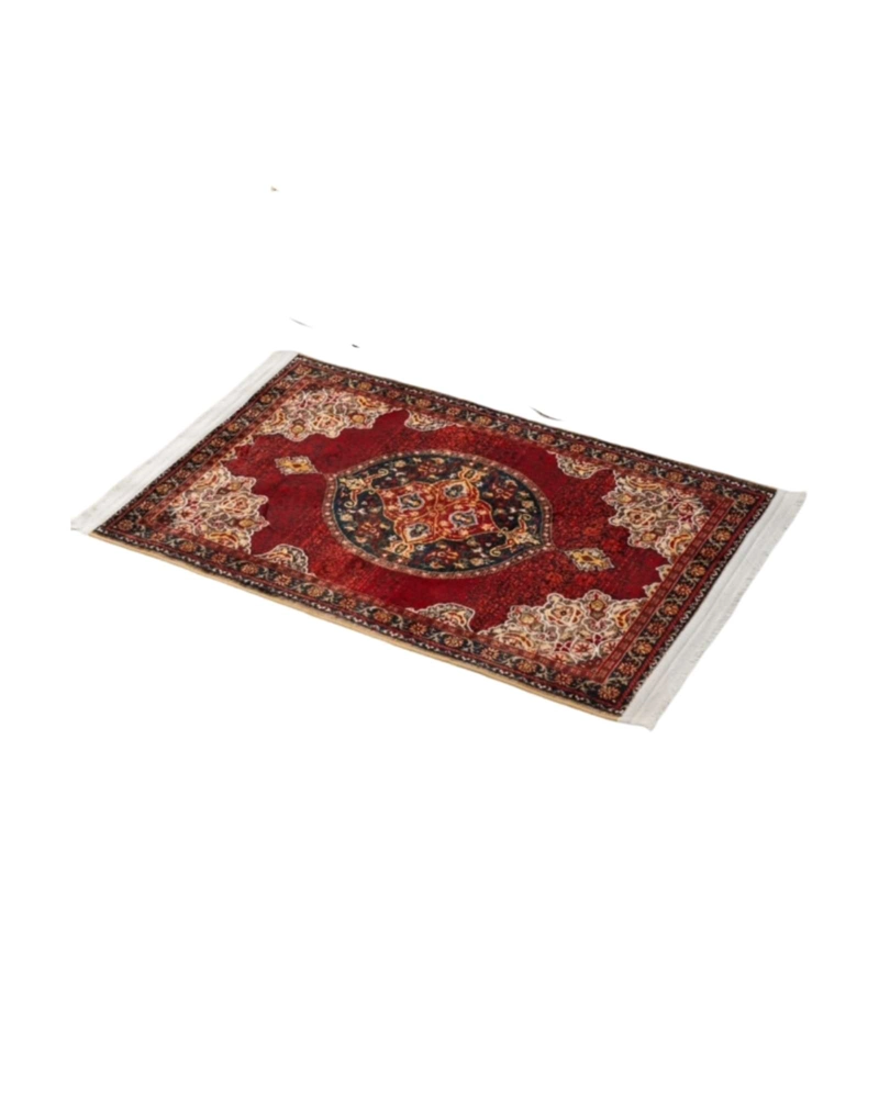 ALFOMBRA DECORATIVA PERSA VINTAGE 80X120 CON FLECOS - 6