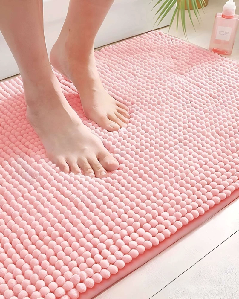 ALFOMBRA DE BAÑO ROSADO DELGADA 40X60 CM - 3