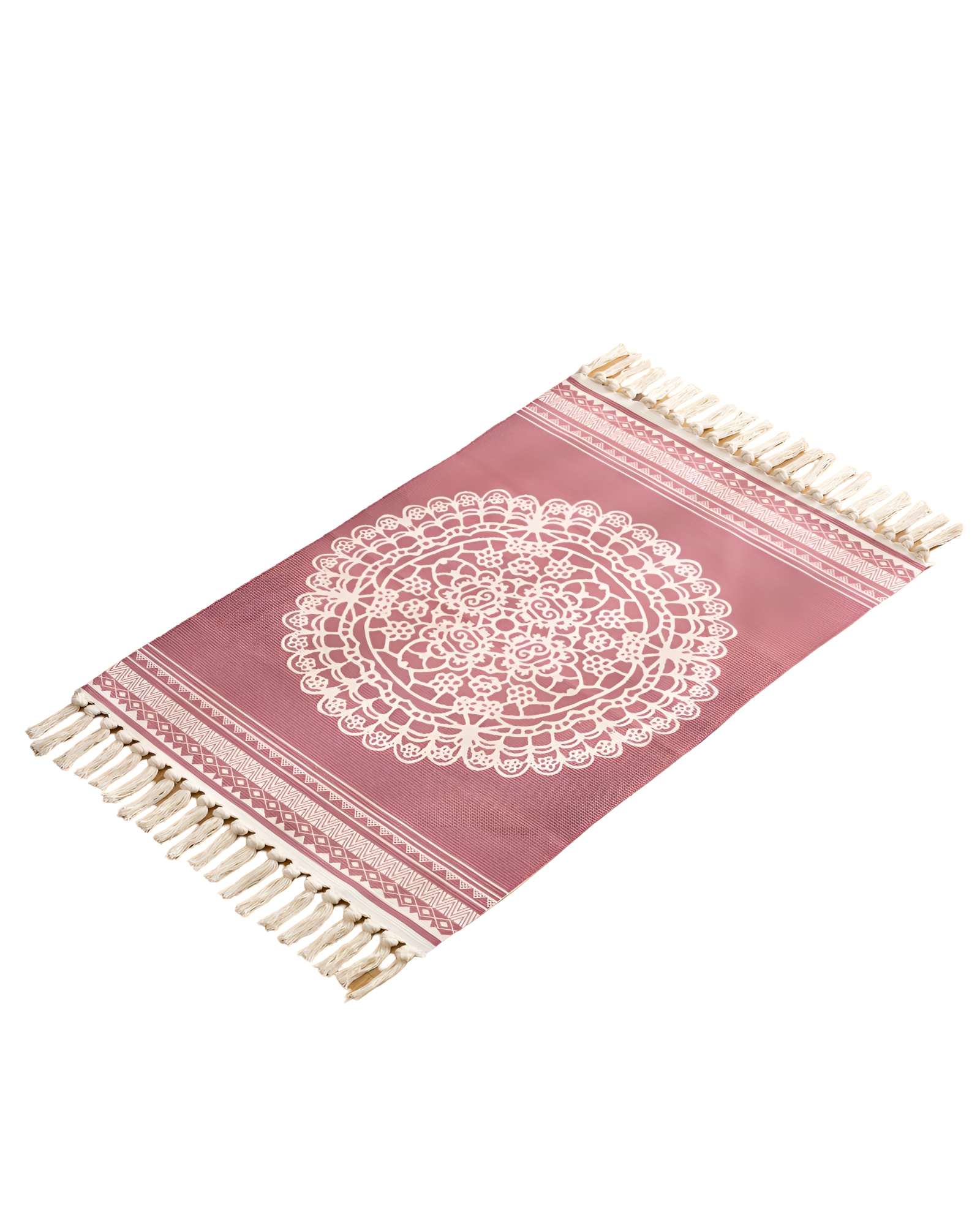 JUEGO DE 2 ALFOMBRAS DE LINO 60X90 CM PARA BAJADA DE CAMA - 1