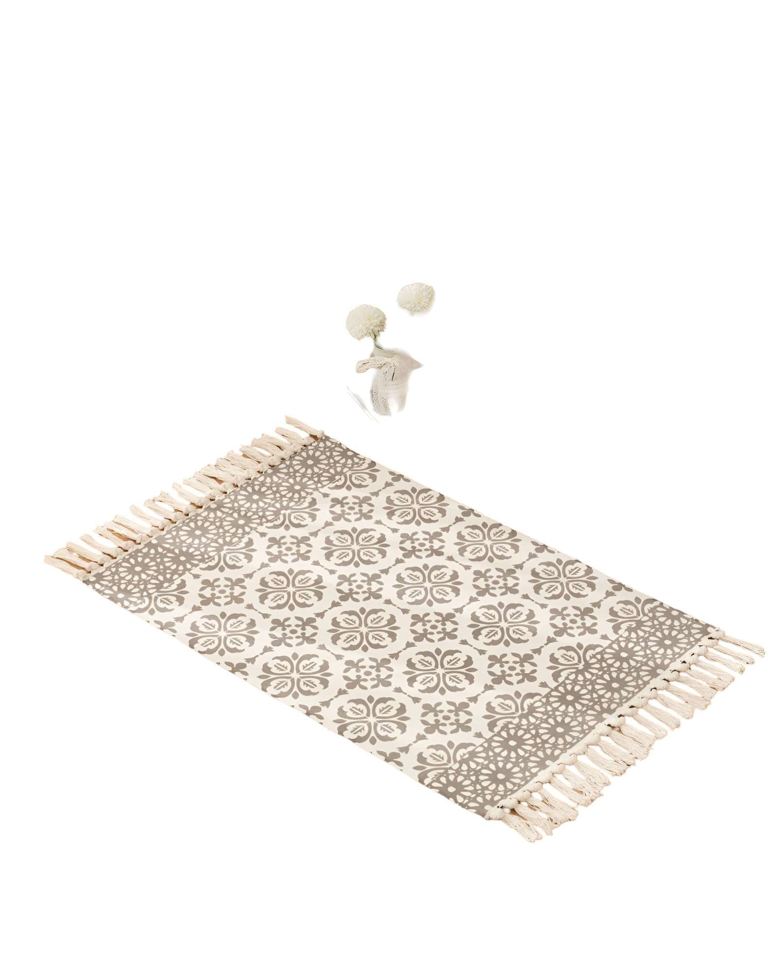 ALFOMBRA DE LINO 60X90 CM PARA BAJADA DE CAMA - 1