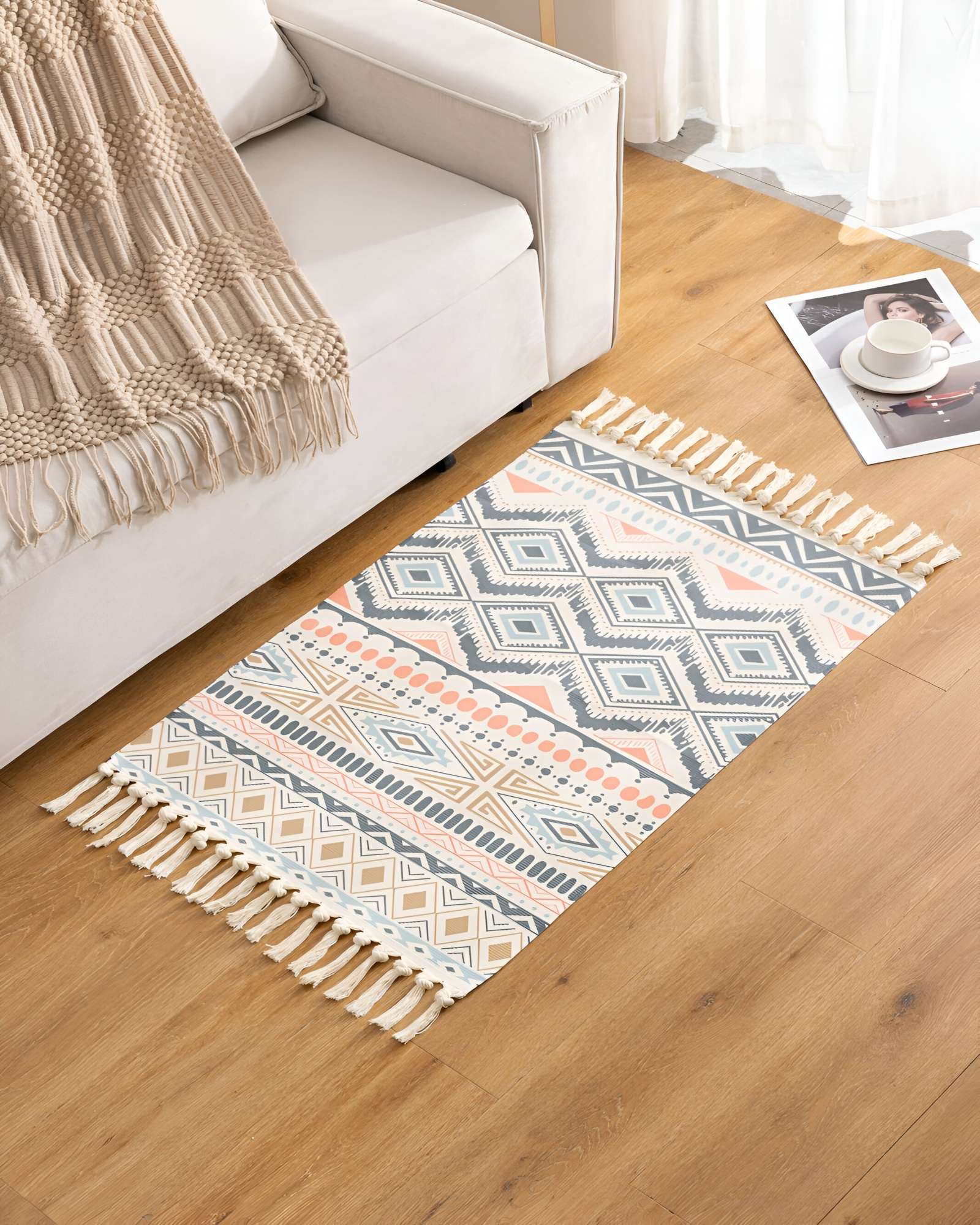 ALFOMBRA DE LINO 60X90 CM PARA BAJADA DE CAMA - 4
