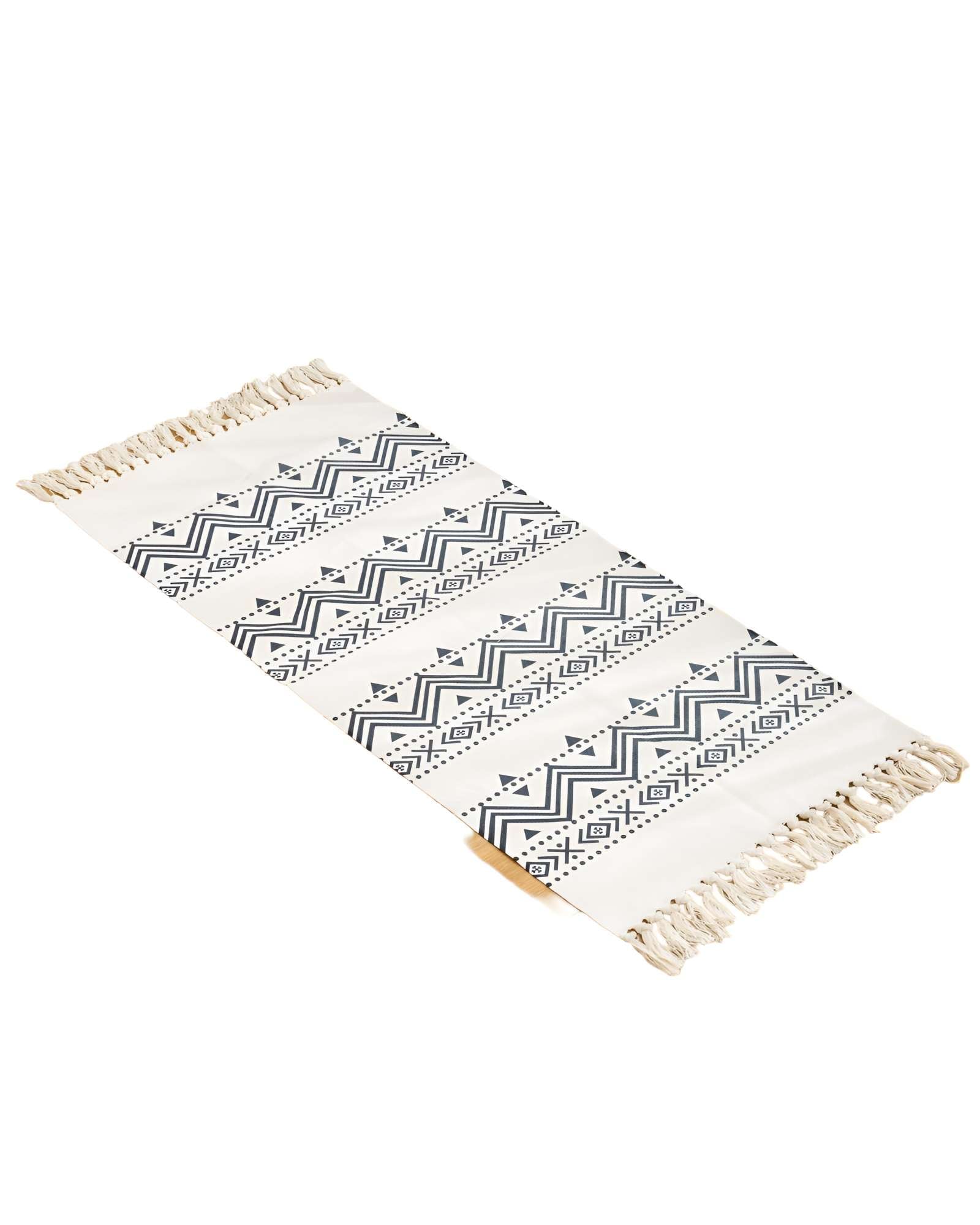 JUEGO DE 2 ALFOMBRAS DE LINO 60X90 CM PARA BAJADA DE CAMA - 1