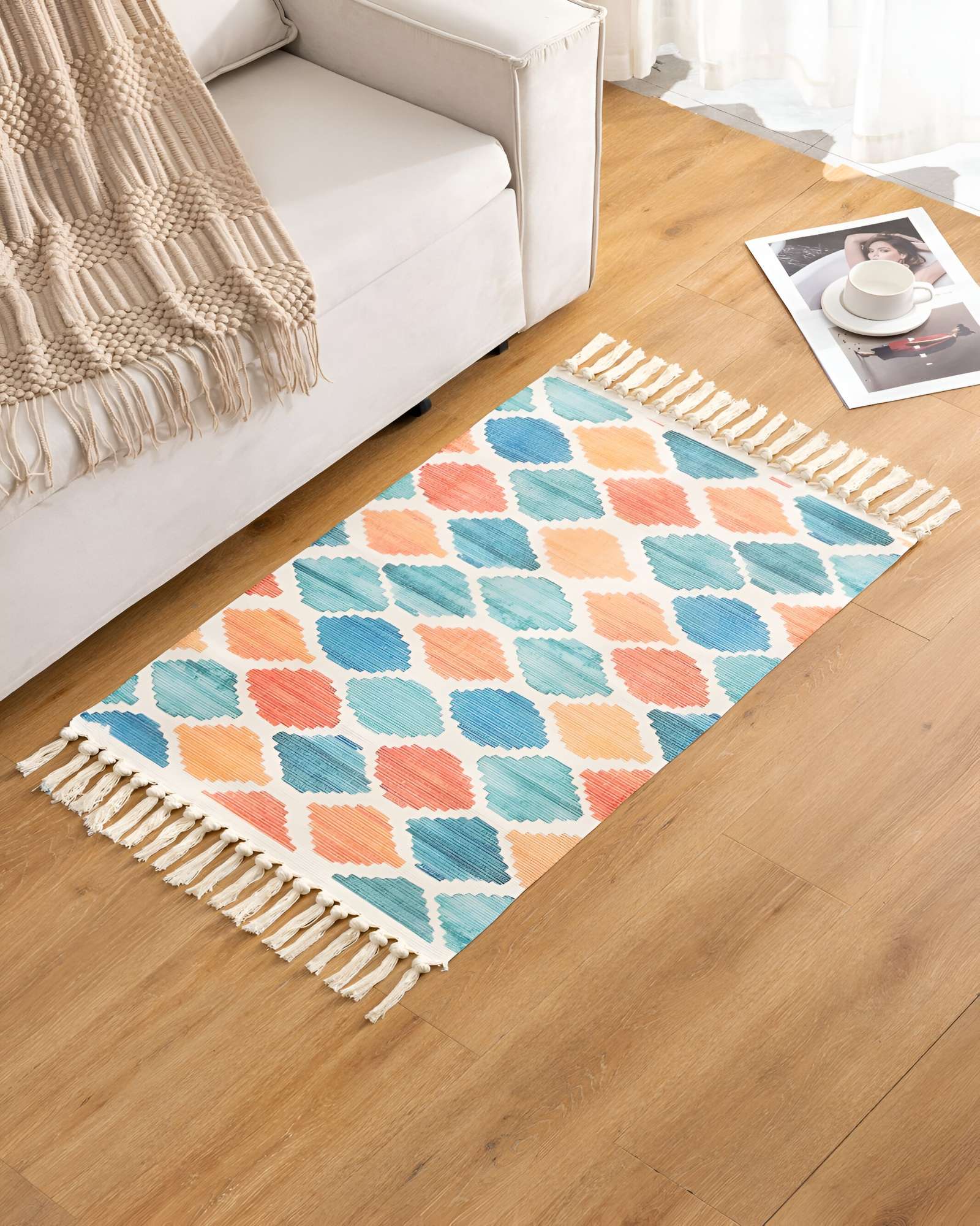 ALFOMBRA DE LINO 60X90 CM PARA BAJADA DE CAMA - 4