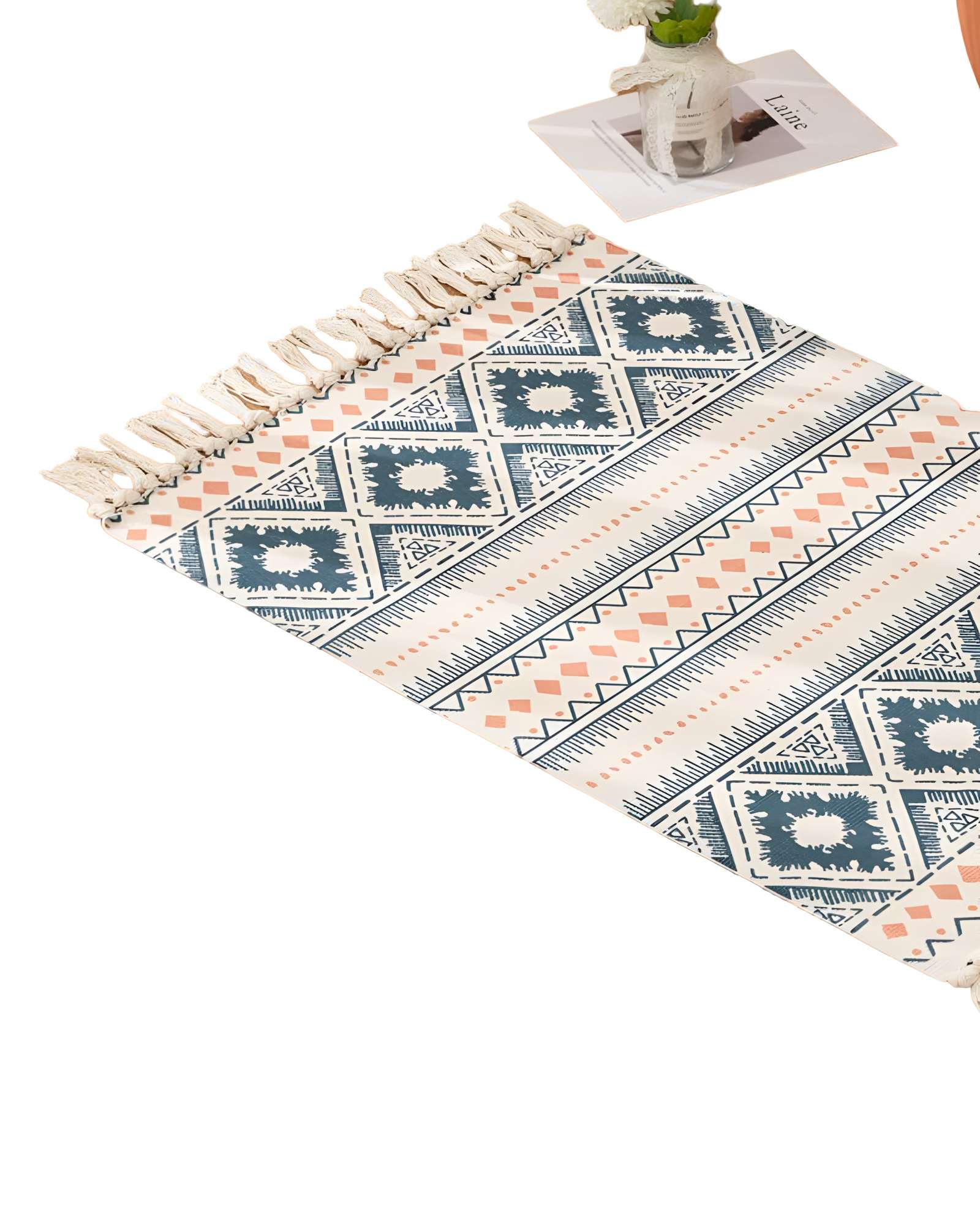 JUEGO DE 2 ALFOMBRAS DE LINO 60X90 CM PARA BAJADA DE CAMA - 2