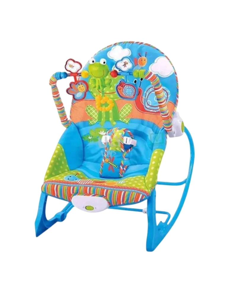SILLA NIDO MECEDORA DE BEBE CON SISTEMA DE VIBRACION AZUL - 6