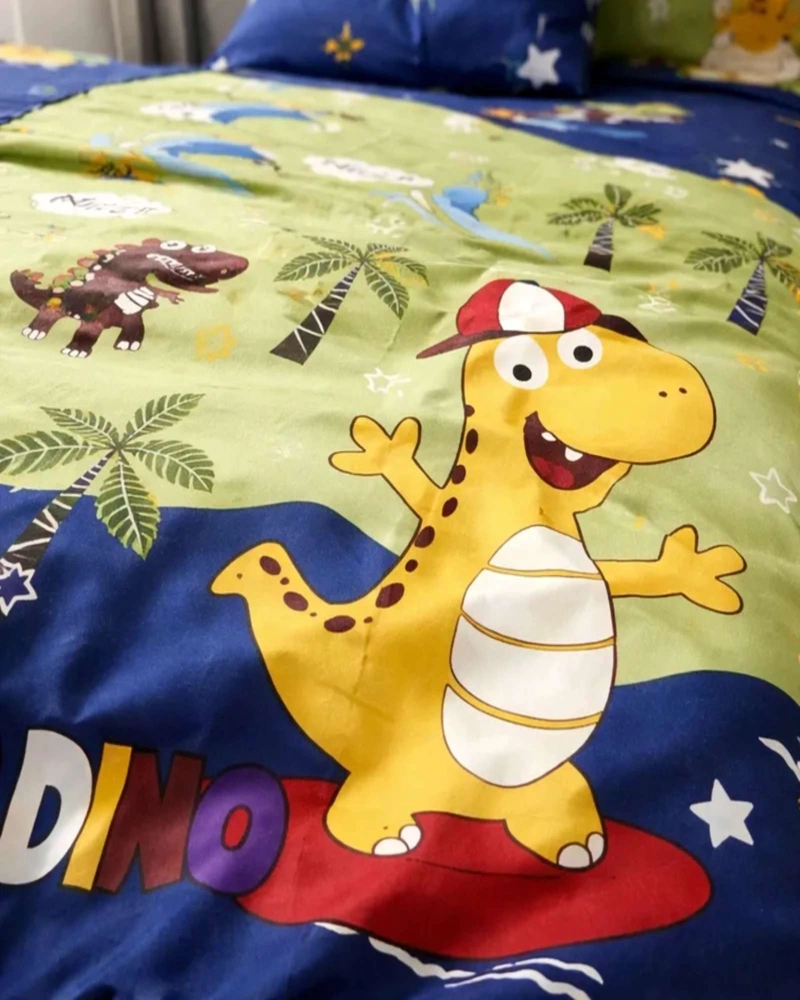 SABANAS PLAZA Y MEDIA SUAVES  INFANTIL NIÑA NIÑO DINO - 2