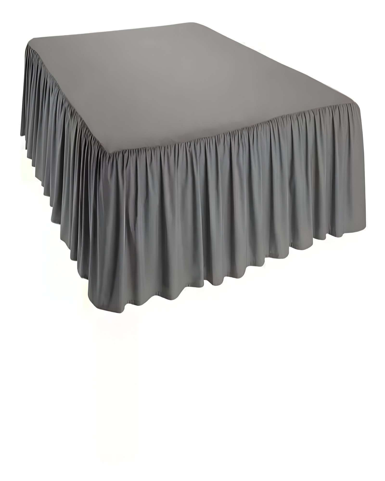 FALDON DE CAMA SIN FUNDA KING GRIS - 1