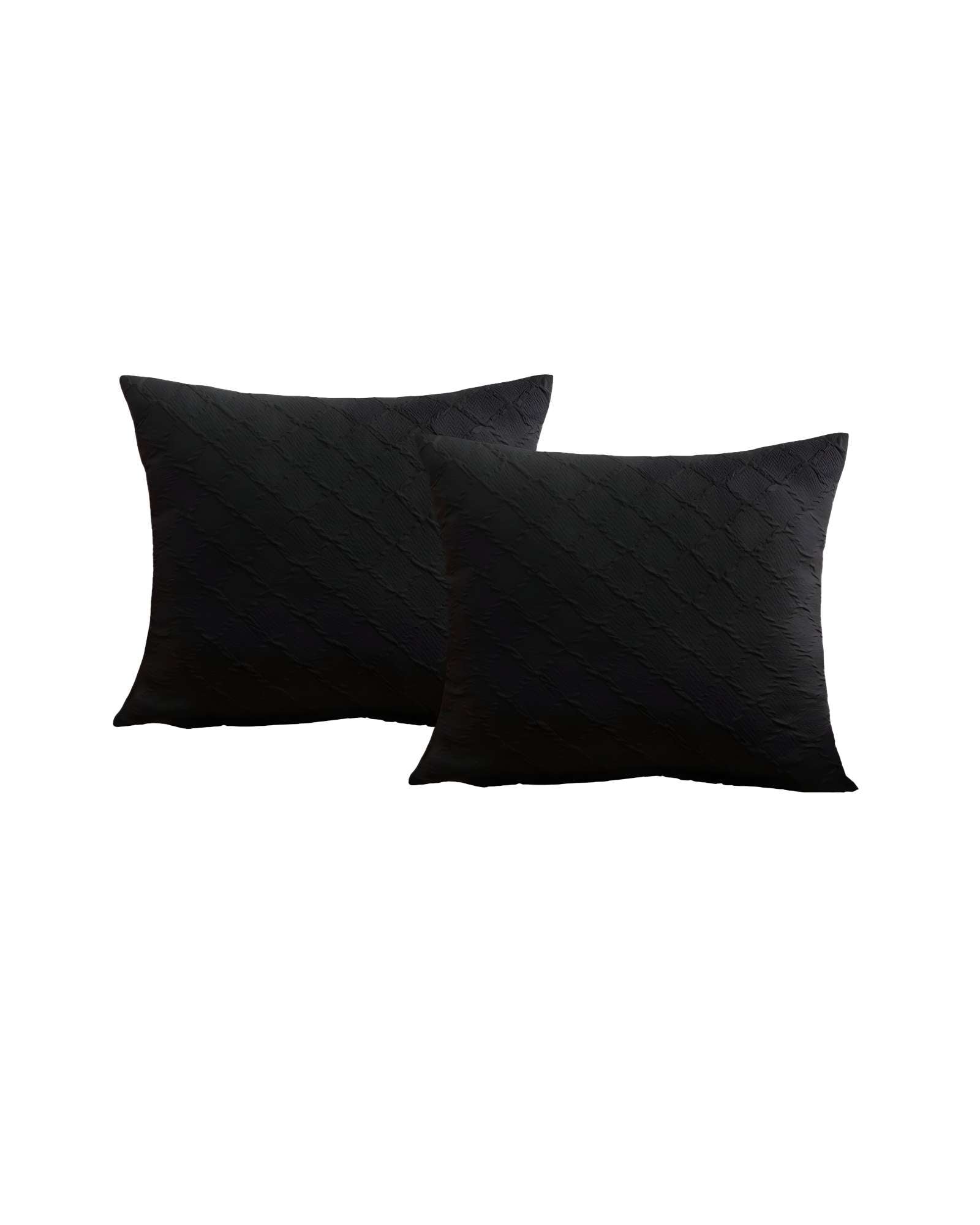 PACK DE 2 FUNDAS DE TERCIOPELO TRENZADO NEGRO - 2